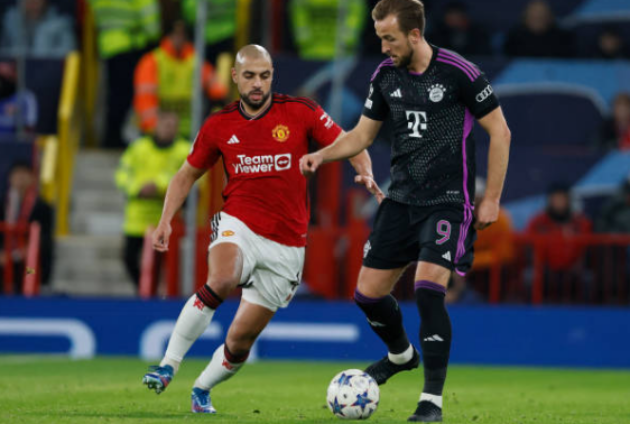 Sofyan Amrabat impresses for Man United despite 1-0 home defeat vs. Bayern Munich - Bóng Đá