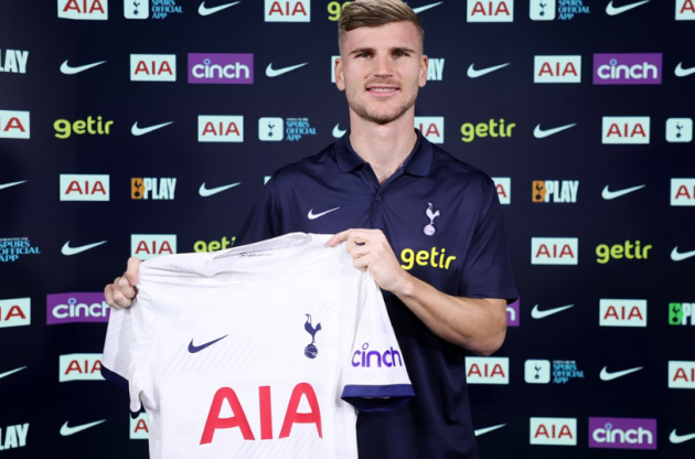 Timo Werner joins Tottenham on loan deal from RB Leipzig, contracts signed  - Bóng Đá
