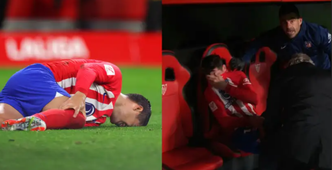 : Álvaro Morata has left the pitch crying due to knee injury vs Sevilla - Bóng Đá