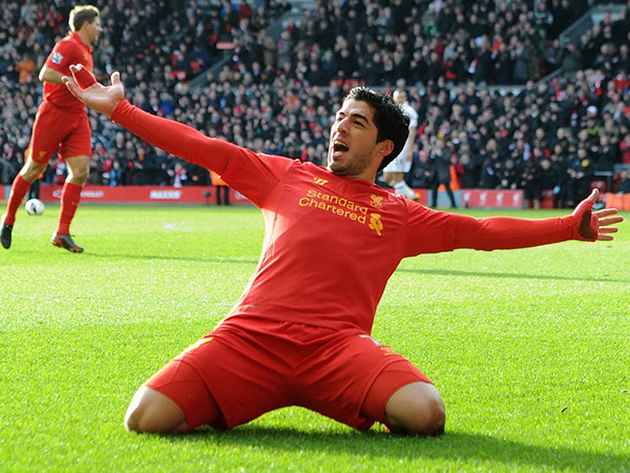 Suarez từng có thời gian thi đấu bùng nổ trong màu áo Liverpool.