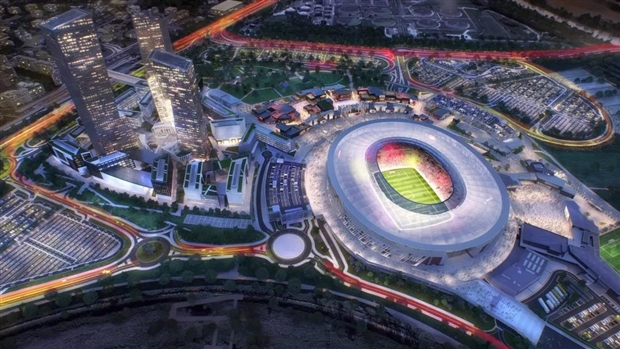 Chùm ảnh: Phát họa sân vận động mới của AS Roma - Bóng Đá