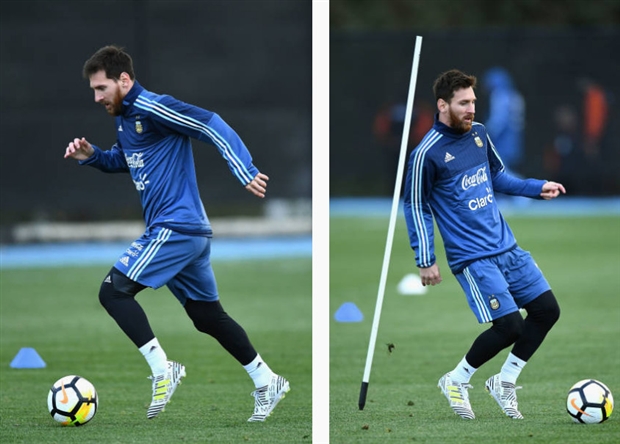 Messi đầy thích thú trong buổi tập đầu tiên cùng Sampaoli - Bóng Đá