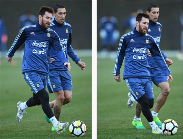 Messi đầy thích thú trong buổi tập đầu tiên cùng Sampaoli - Bóng Đá