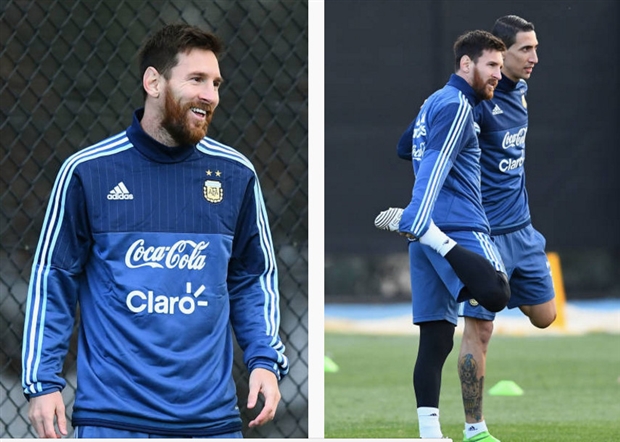 Messi đầy thích thú trong buổi tập đầu tiên cùng Sampaoli - Bóng Đá
