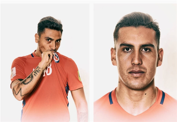 Vidal cực chất trong loạt ảnh chân dung của tuyển Chile - Bóng Đá