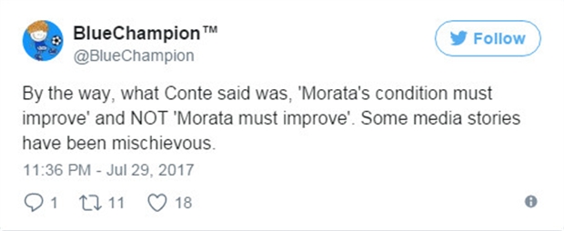 Fan Chelsea bắt đầu lo lắng về khả năng 'xịt' của Morata - Bóng Đá