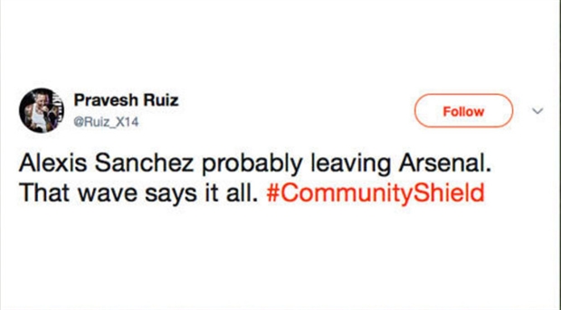 Sanchez vẫy tay chào, Fan Arsenal bắt đầu thấy sợ - Bóng Đá