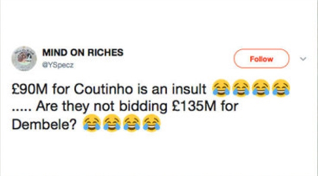 100 triệu euro chỉ mua được miếng bó gối của Coutinho - Bóng Đá