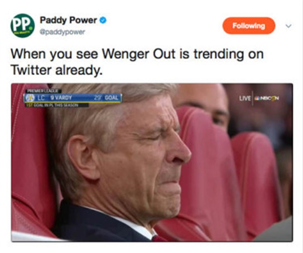 Ngay trận ra mắt, 'Wenger Out' đã làm loạn Twitter - Bóng Đá