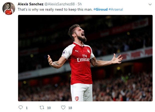 Sau một đêm, Giroud đã được fan Arsenal gọi là huyền thoại - Bóng Đá