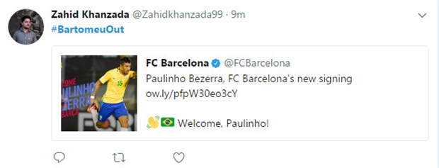 Vừa công bố tân binh, Fan liền đòi chủ tịch Barcelona từ chức - Bóng Đá