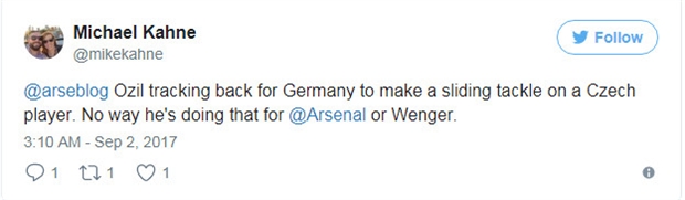 Fan Arsenal 'sôi máu' vì Ozil thi đấu nhiệt huyết trên tuyển Đức - Bóng Đá