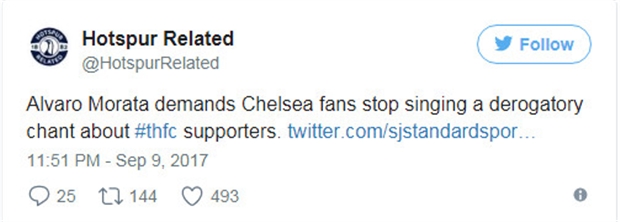 Chelsea yêu cầu CĐV ngưng hát về Morata - Bóng Đá