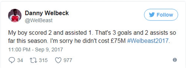Welbeck đã thay đổi quan điểm của CĐV Arsenal chỉ sau 1 đêm  - Bóng Đá