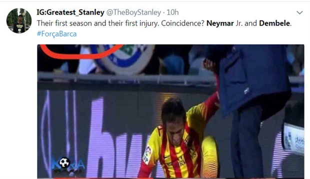 Sự trùng hợp đáng sợ từ chấn thương của Dembele và Neymar - Bóng Đá