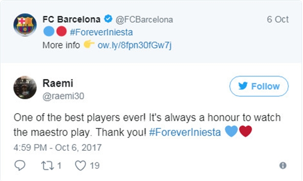 Iniesta là Barcelona, và Barcelona chính là Iniesta  - Bóng Đá