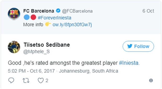 Iniesta là Barcelona, và Barcelona chính là Iniesta  - Bóng Đá