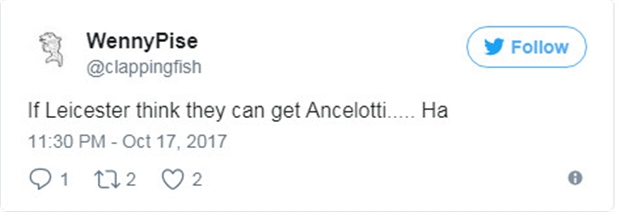 Đòi mời Ancelotti, ngay cả CĐV Leicester cũng chẳng tin - Bóng Đá
