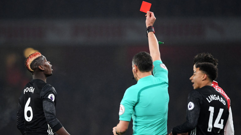 Pogba lần đấu lên tiếng về chiếc thẻ đỏ trong trận đấu với Arsenal - Bóng Đá