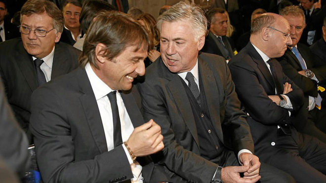 Căng thẳng tăng cao, Chelsea tính mời Ancelotti về thay Conte  - Bóng Đá