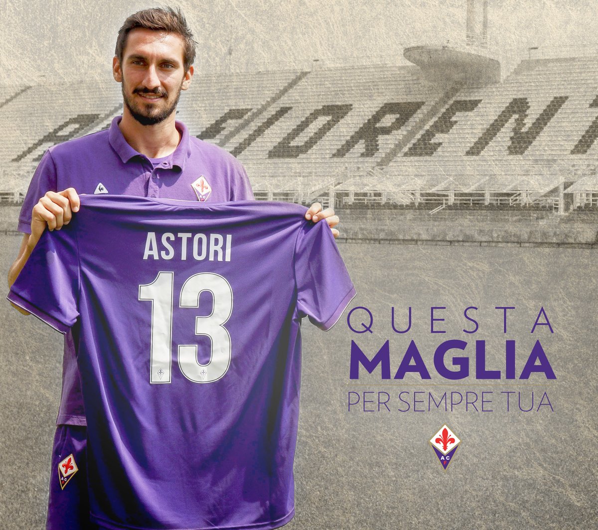 Fiorentina treo vĩnh viễn áo đấu của Davide Astori  - Bóng Đá