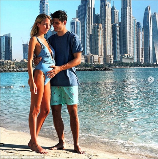Vợ mang song thai, Morata tới Dubai ăn mừng - Bóng Đá