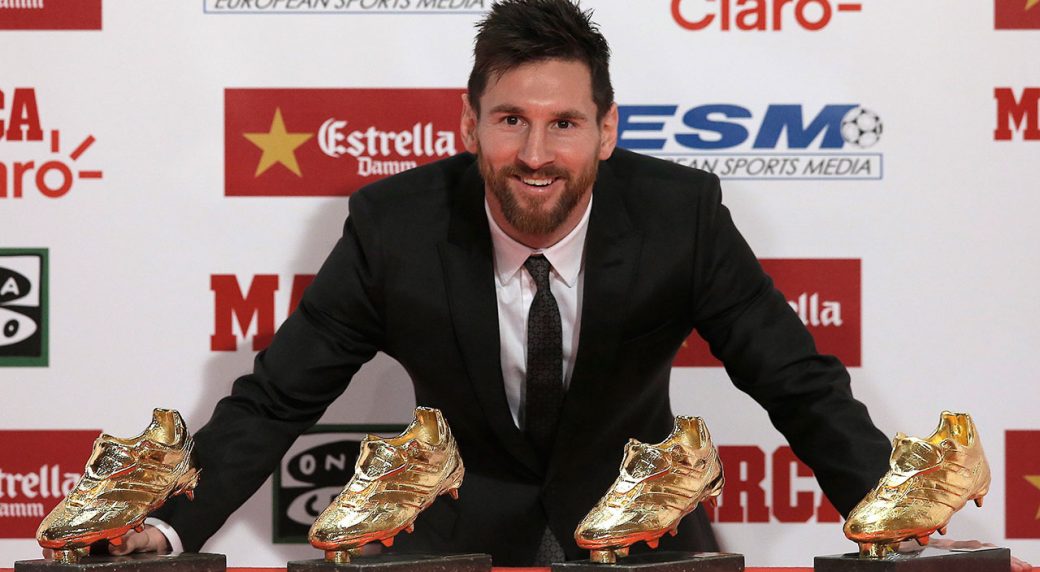 Messi chính thức giành danh hiệu Chiếc Giày Vàng châu Âu - Bóng Đá