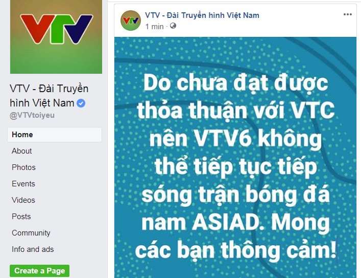 Nguyên nhân đằng sau việc VTV đột ngột dừng phát sóng trận đấu của Việt Nam - Bóng Đá
