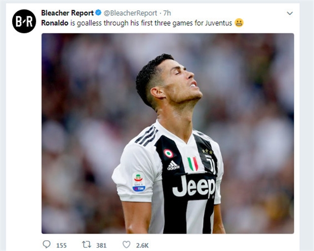 Truyền thông bấn loạn vì thành tích tồi tệ của Ronaldo - Bóng Đá