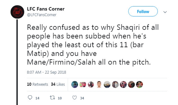 Vui chưa lâu, Shaqiri đã khiến CĐV Liverpool lo sốt vó - Bóng Đá