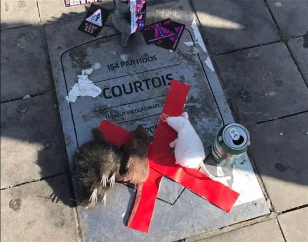 Courtois bị ném chuột trong ngày gặp lại Atletico  - Bóng Đá