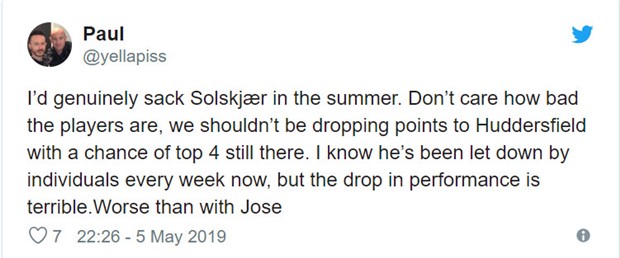 Không thể dự Champions League, CĐV Man Utd đòi sa thải Solskjaer  - Bóng Đá