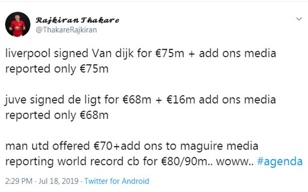 CĐV Man Utd tức điên vì De Ligt rẻ hơn Maguire - Bóng Đá