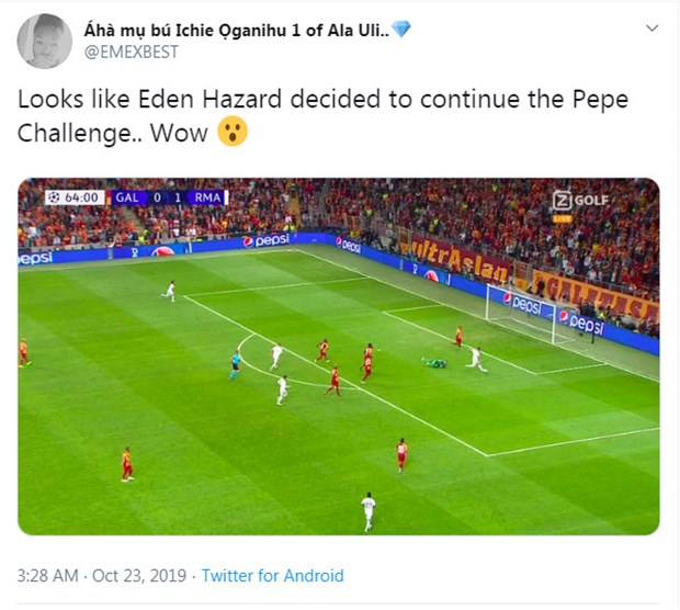 Hazard - Pepe: Ứng viên cho giải thưởng 