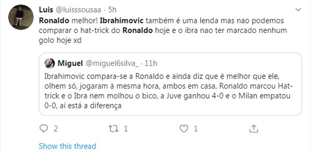 Fan Ronaldo hả hê vì Ibrahiovic bị 
