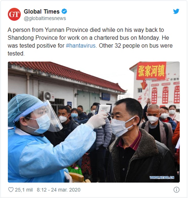 [MARCA] Hantavirus, new virus appears in China this week to frighten football. - Bóng Đá