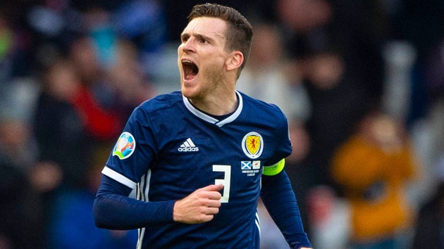 Liverpool face injury concern as Andy Robertson misses Scotland Euro 2020 qualifier - Bóng Đá