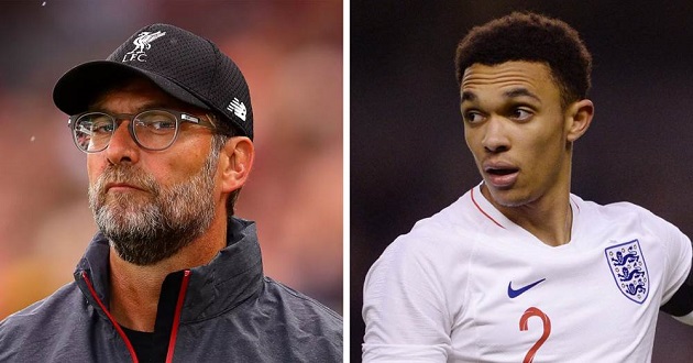 Klopp claims Alexander-Arnold still has to fight for No.1 right-back spot in England squad - Bóng Đá