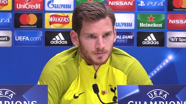 Jan Vertonghen responds to question about his contract situation at Tottenham - Bóng Đá