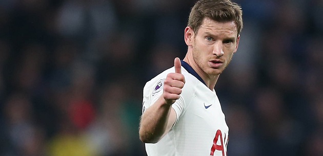 Tottenham open talks with Jan Vertonghen over new deal but club are hesitant to offer 32-year-old more than a 12-month extension - Bóng Đá
