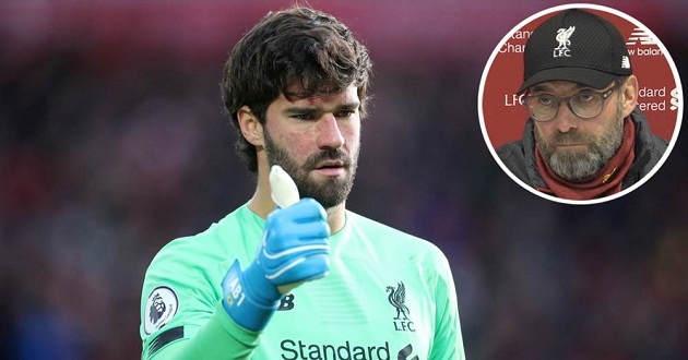 Klopp on Alisson's impact vs Watford: 'He was doing warm-ups for 85 minutes but in other five, he showed what a goalie he is' - Bóng Đá