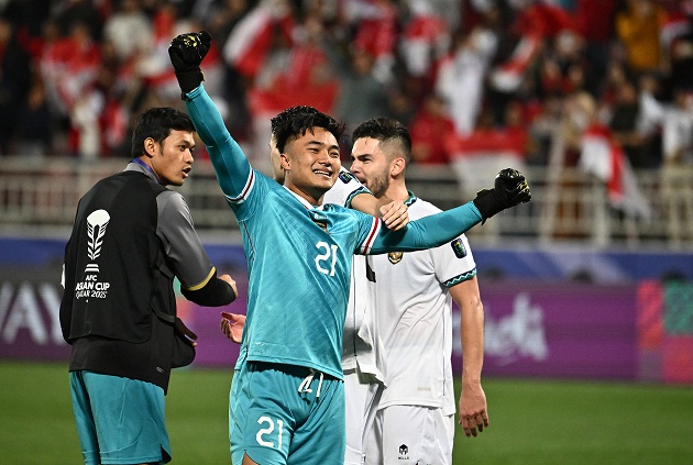Hình ảnh Ernando Ari ăn mừng sau chiến thắng 1-0 của Indonesia trước Việt Nam ở Asian Cup 2023. Hơn 2 tháng sau, anh cùng đồng đội còn có một thắng lợi đáng nhớ hơn trước Các chiến binh Sao vàng.
