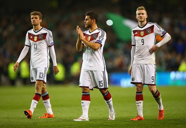 Hàng công của ĐT Đức thi đấu khá mờ nhạt tại vòng loại EURO 2016. Ảnh: Internet.
