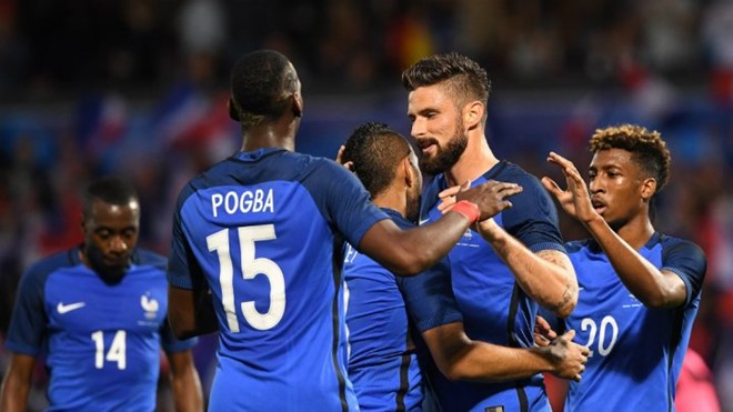 Kể từ sau World Cup 2014, Pháp chỉ thi đấu giao hữu. Ảnh: Internet.