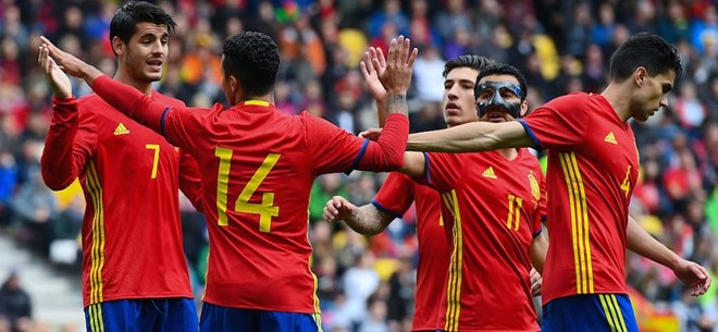 Tây Ban Nha được dự đoán có một chiến thắng với cách biệt tối thiểu vào đêm nay. Ảnh: Internet.