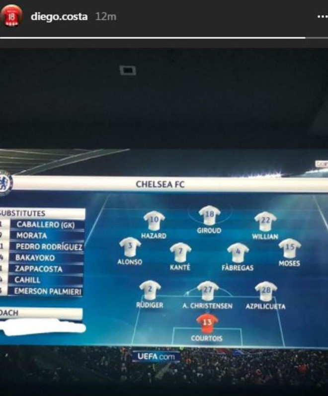Ủng hộ Chelsea, Diego Costa không quên 