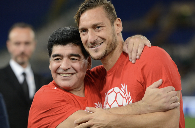 Totti đánh giá Messi kém Maradona - Bóng Đá