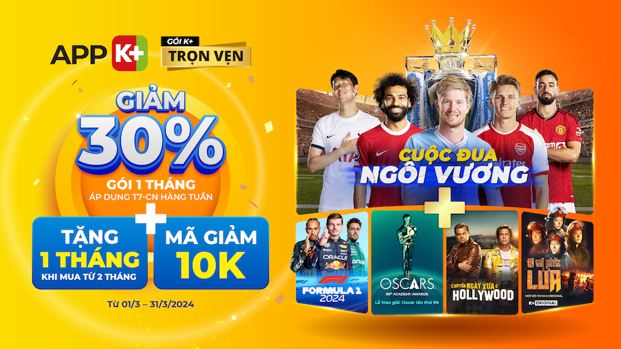 Khuyến mại tháng 3 của K+