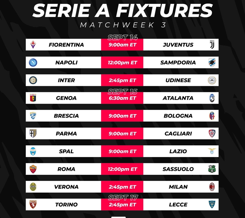 Serie A và 9 cái tên sẽ ra mắt vào cuối tuần này: Cơ hội cho 