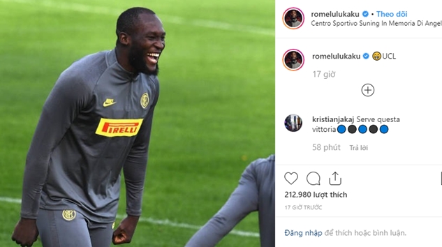 Romelu Lukaku đăng thông điệp lên Instagram - Bóng Đá